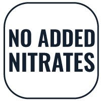 Badge indicating no added nitrates.