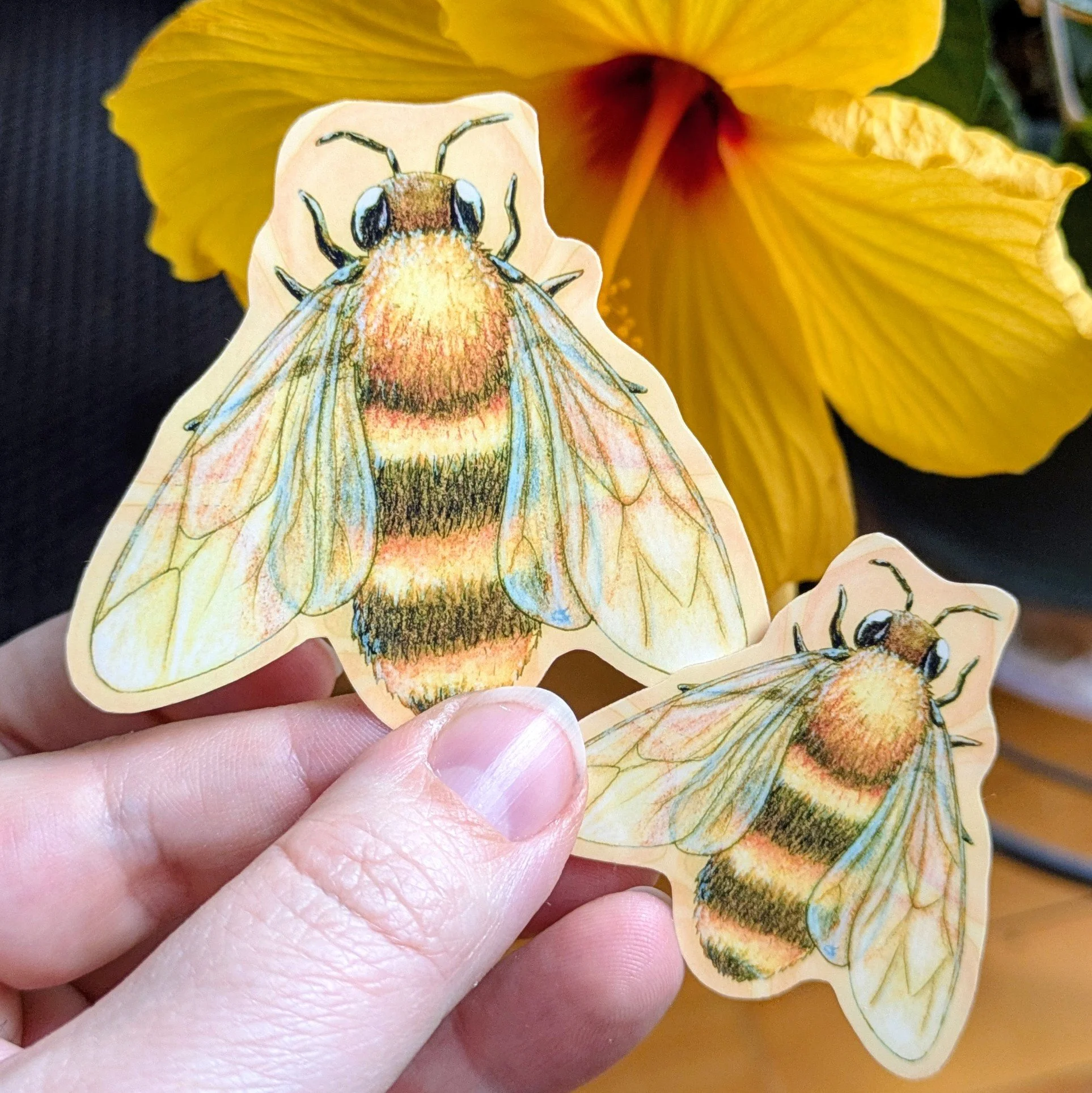 Autocollant L'abeille, la travailleuse