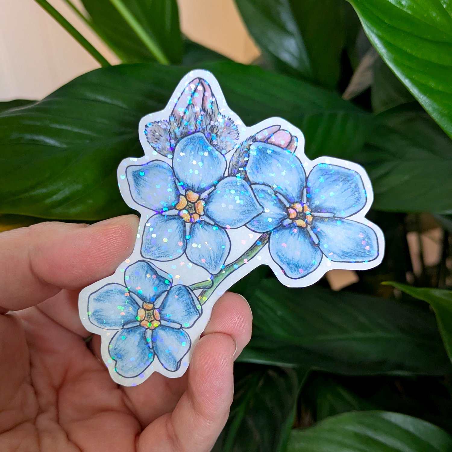 Autocollant Fleurs de Myosotis