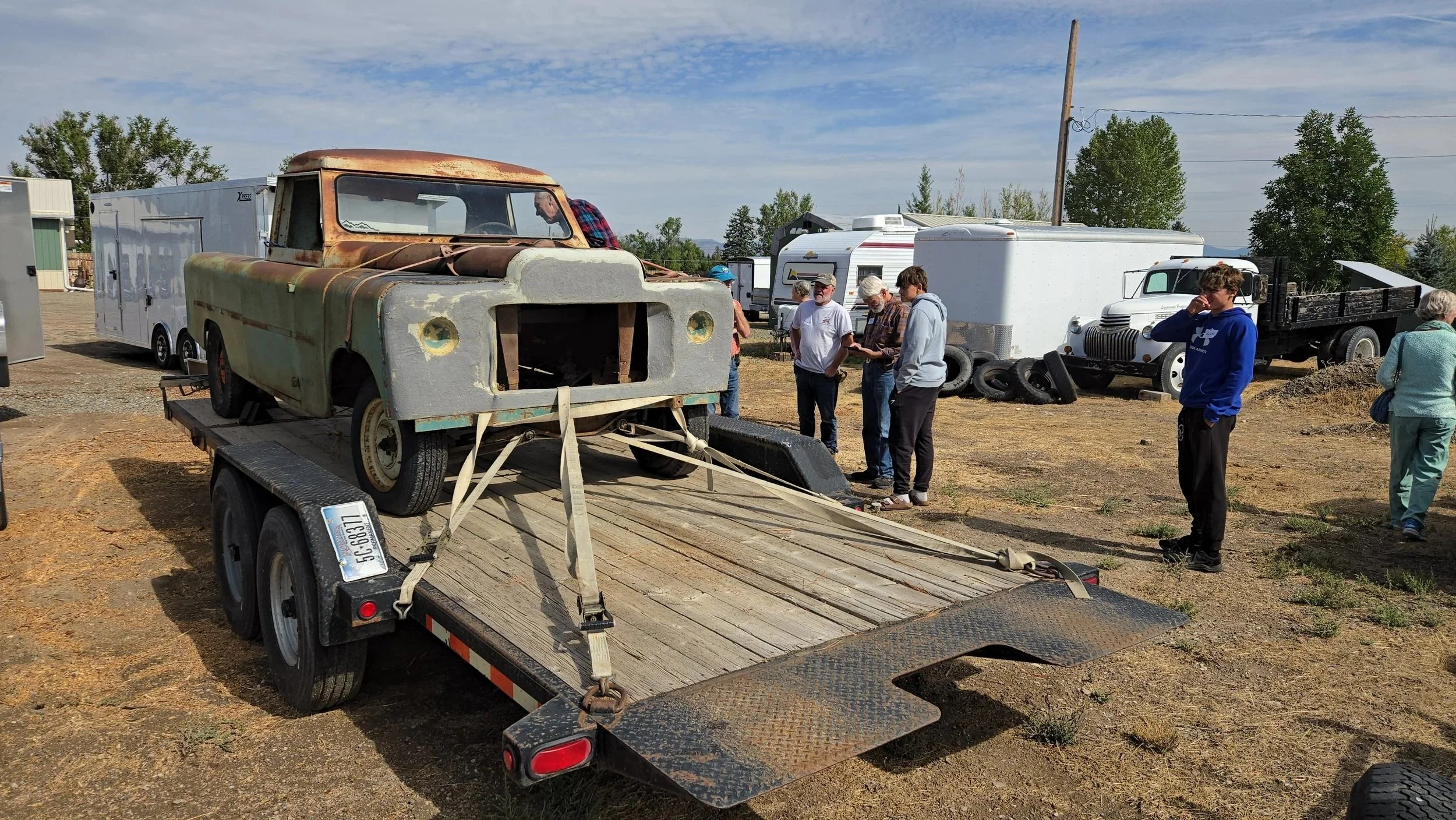 We visited the shop in Helena where this rare Powell pickup is being restored.  Only about 150 are believed to exist,
