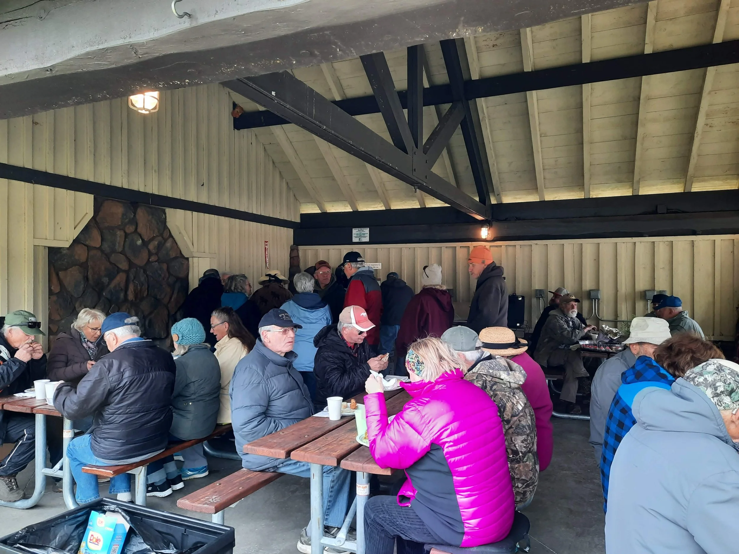 Tri-club members enjoying a picnic Lewis & Clark State Park 5-16-26