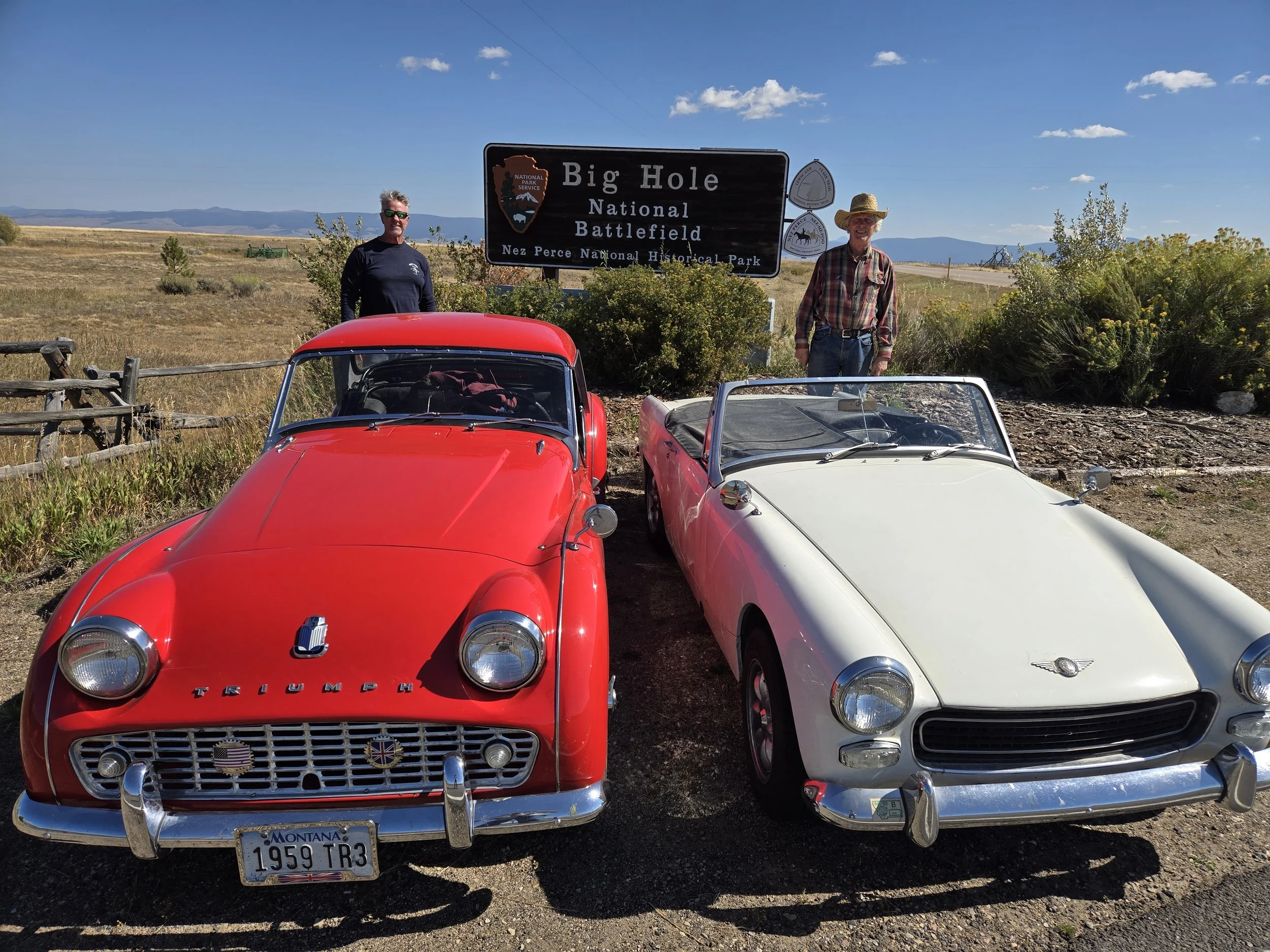 Little English Cars at the Big Hole Battlefield