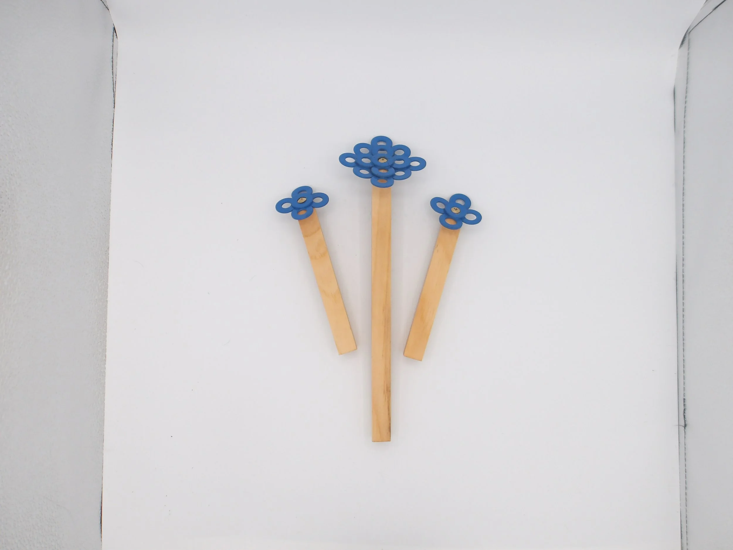 Square Wood Stems - Metal Flowers Series