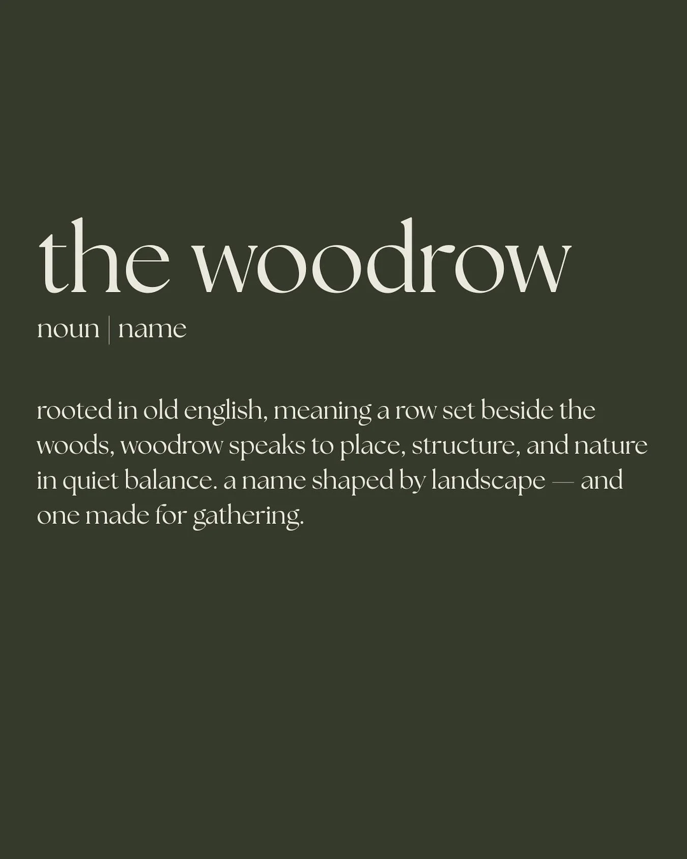 The Woodrow&mdash; shaped by the landscape of our orchard. Made for gathering. 

#thewoodrow #southerngeorgianbay #bluemountainsontario #collingwoodcntario #thornburyontario #ontarioeventvenue #georgianbay #ontarioweddingvenue #bluemountainswedding #