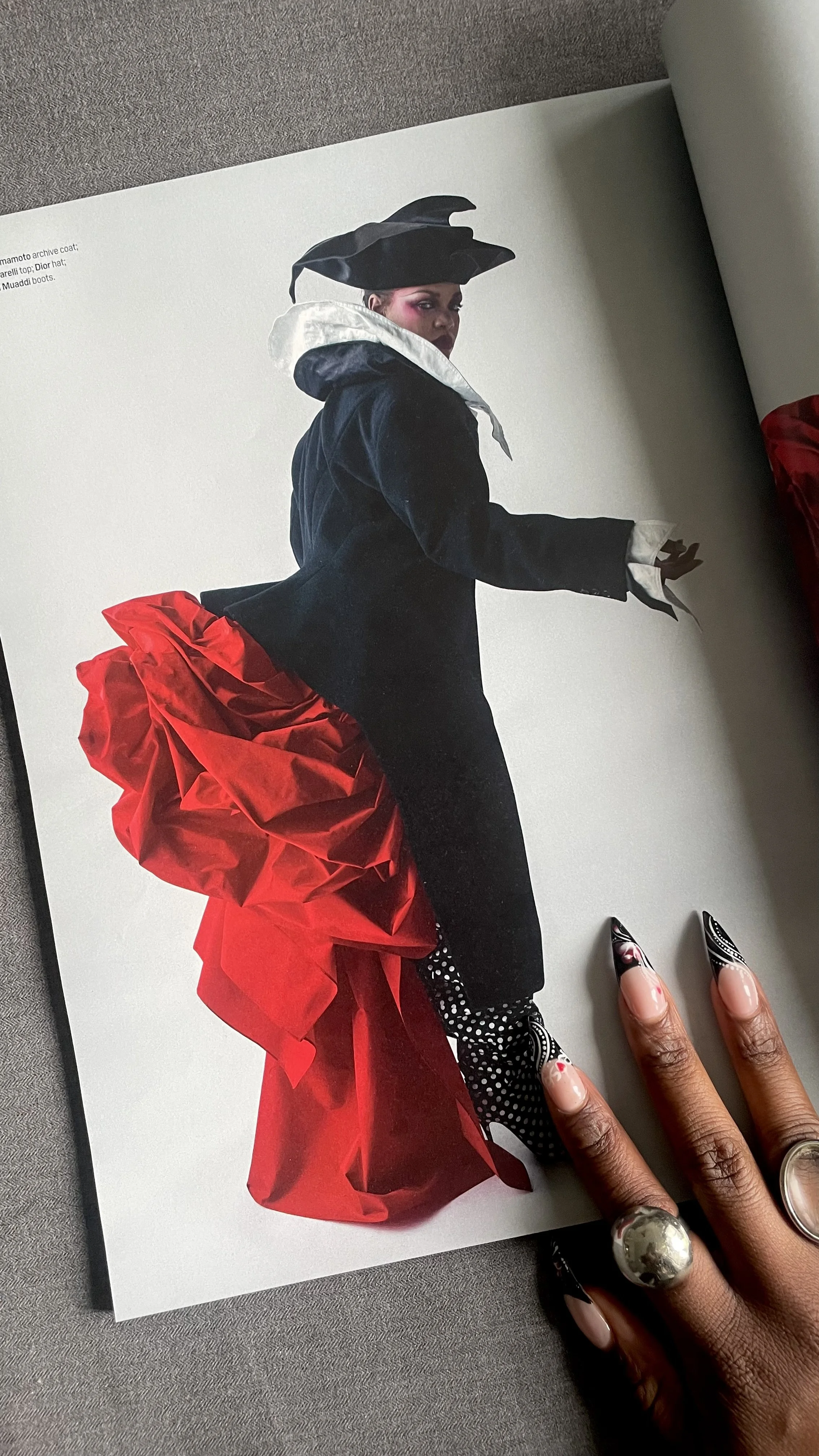 Rihanna in archival Yohji Yamamoto for W Mag Pop Issue 2026