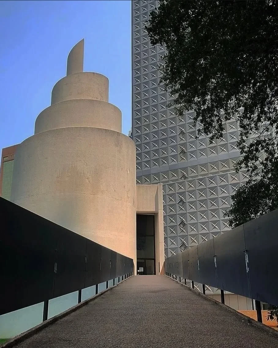 Architect: Phillip Johnson
Location: Thanks-Giving Square, Dallas Texas
Date: November 26th 1976

Appreciating the elegant blend of postmodern and traditional design of the Thanks-Giving Square Chapel, designed by renowned architect Phillip Johnson a