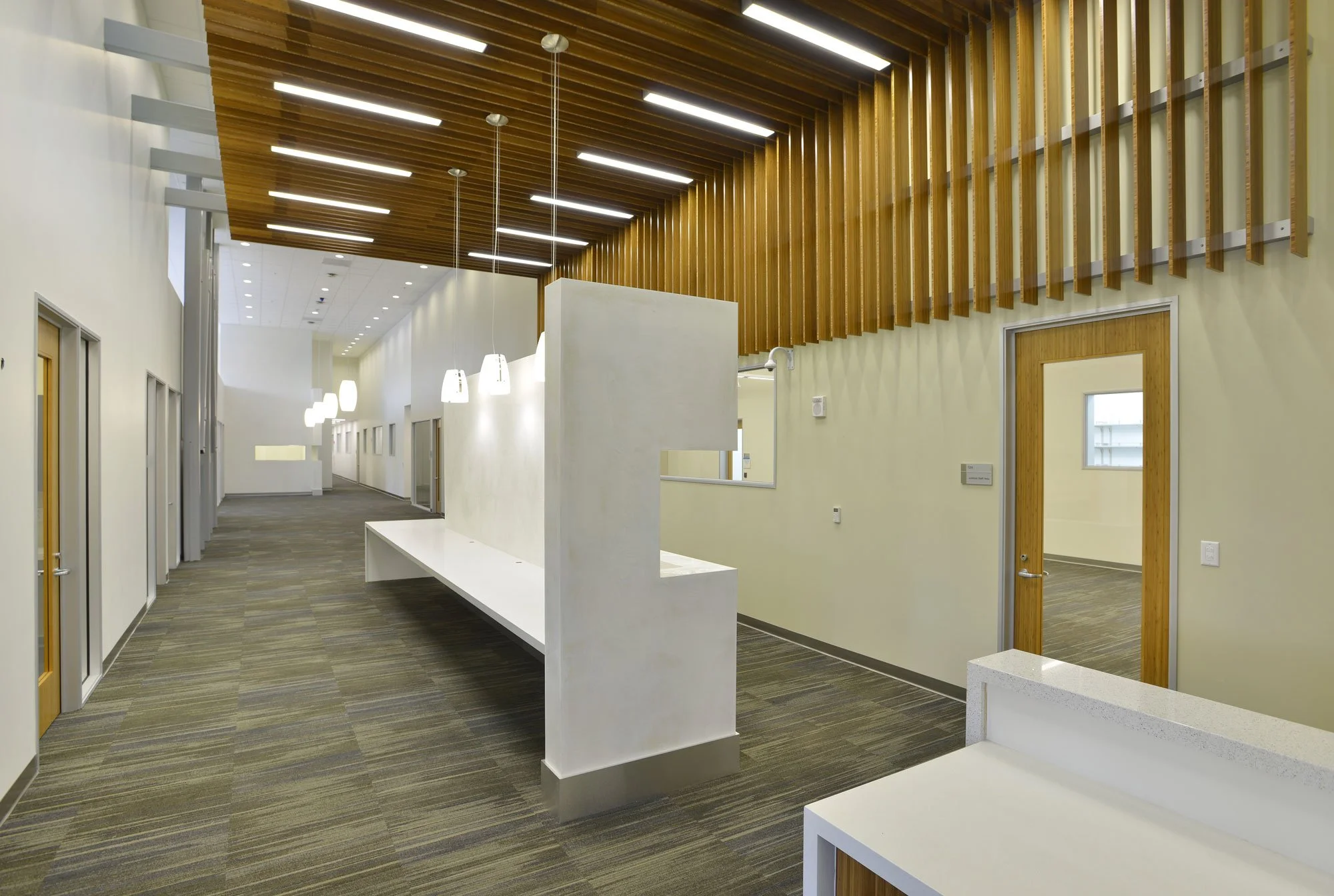 Interior space of a high-security lab