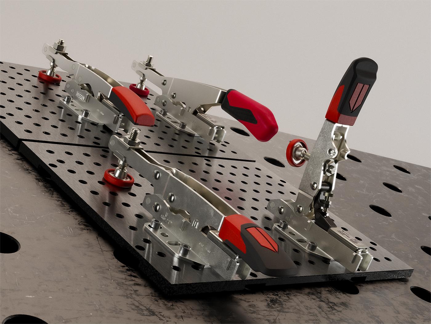 Self-adjusting Toggle Clamps (STC)