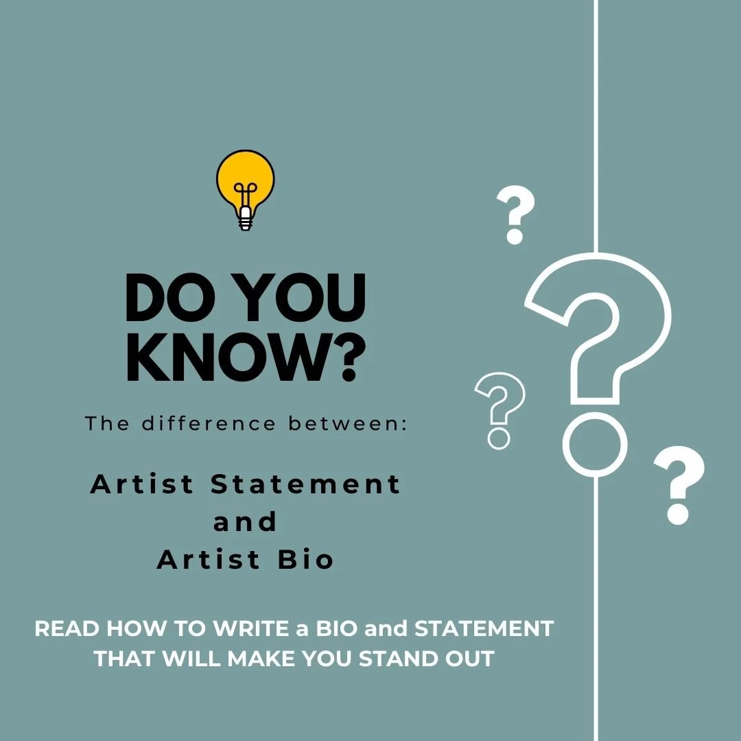 Artist Statement vs. Artist Bio: What’s the Difference?