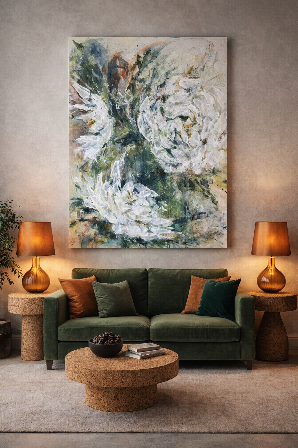 Modern living room with abstract art.png
