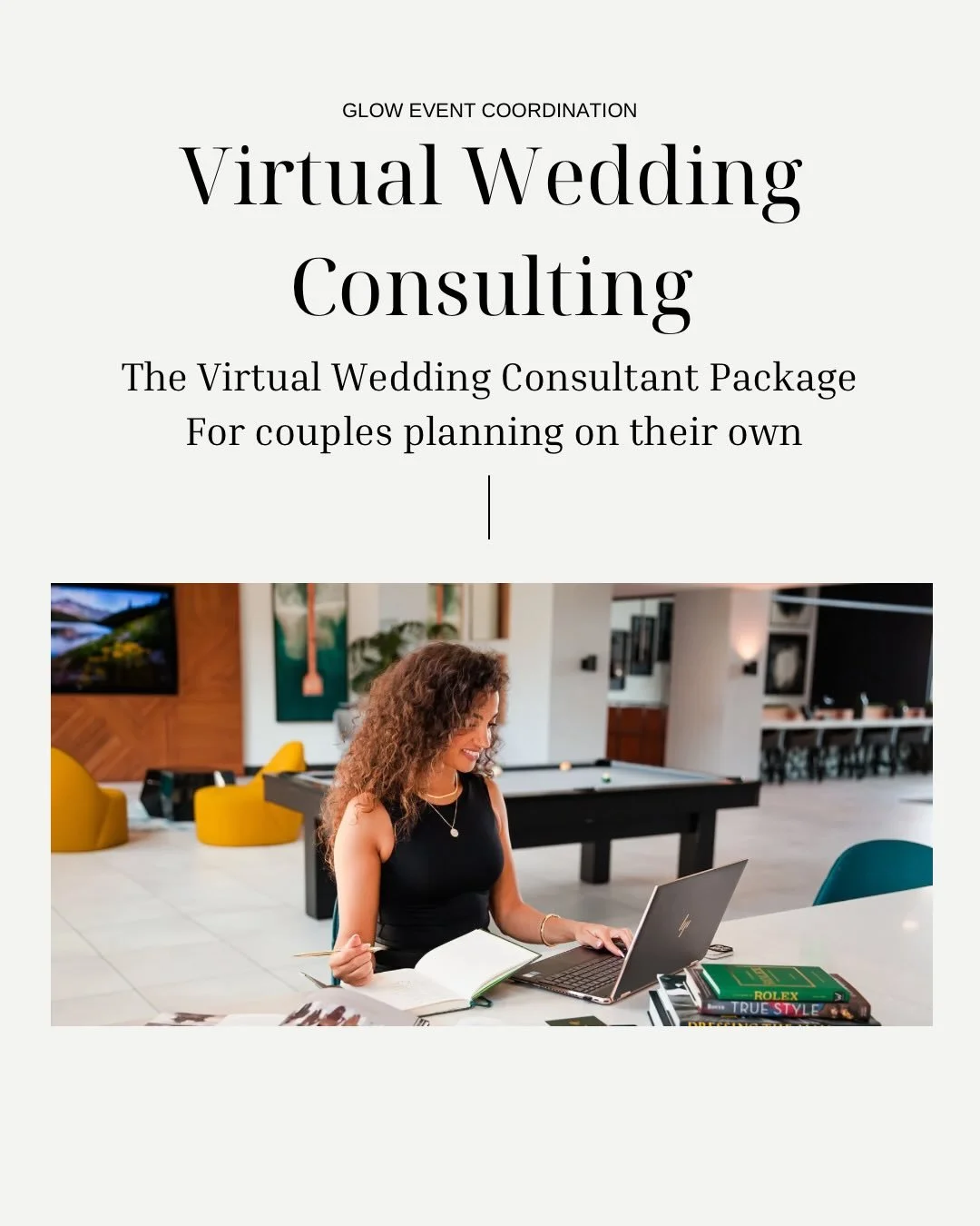 You booked your venue.
Now the real planning begins.

Virtual Wedding Consulting is designed for couples who don&rsquo;t want full-service planning but do want clear direction, timelines, and expert guidance early on.

If you&rsquo;re planning on you