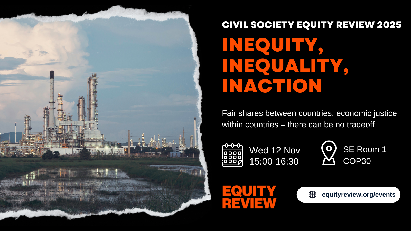 The 2025 Civil Society Equity Review Report Launch @ COP30
