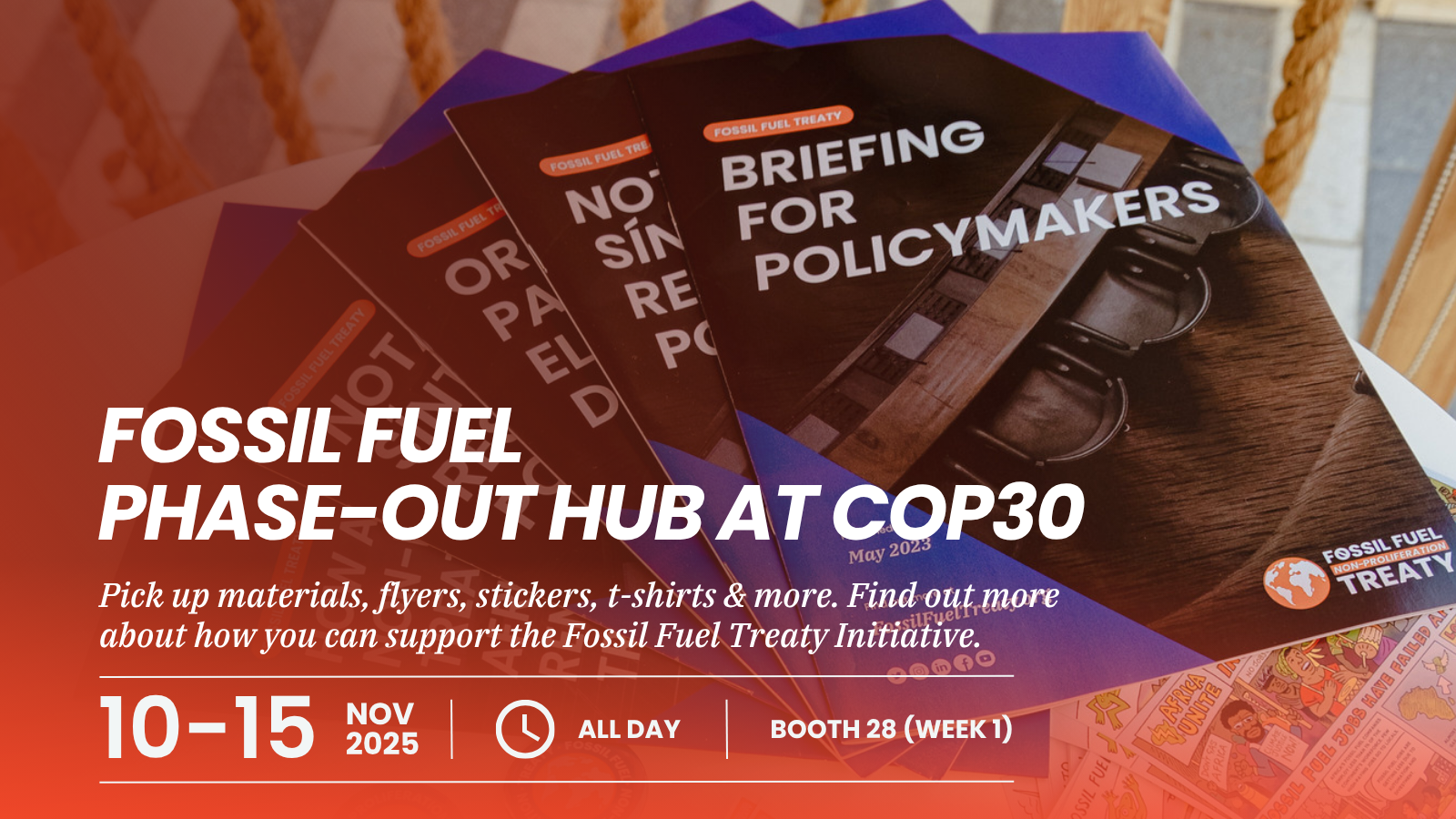 Fossil Fuel Phase-Out Booth at COP30