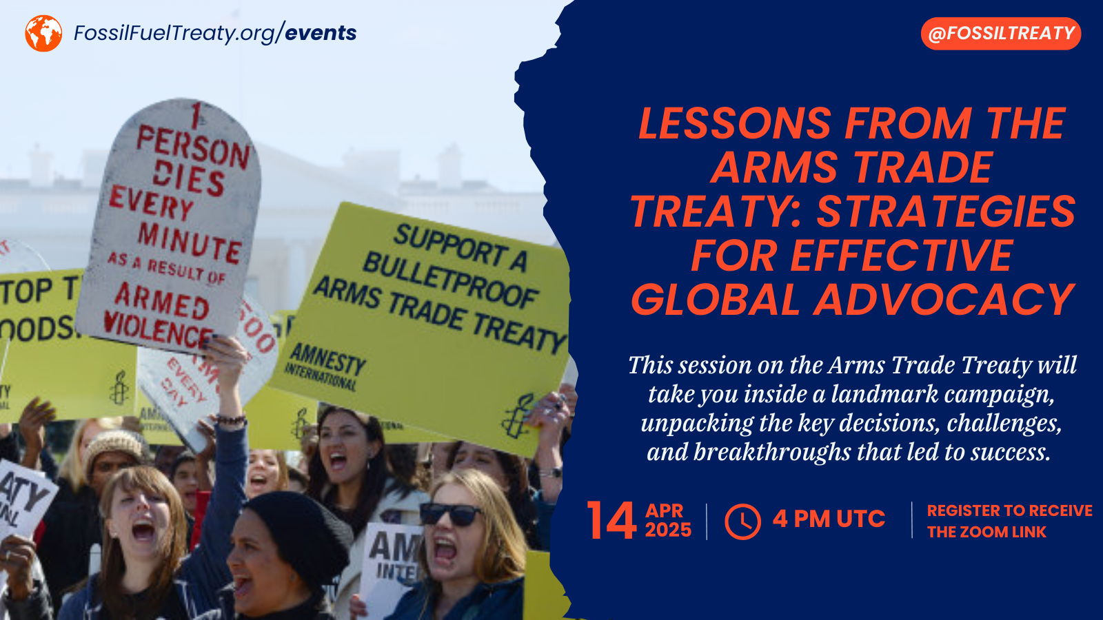 Webinar : Lessons from the Arms Trade Treaty: Strategies for Effective Global Advocacy