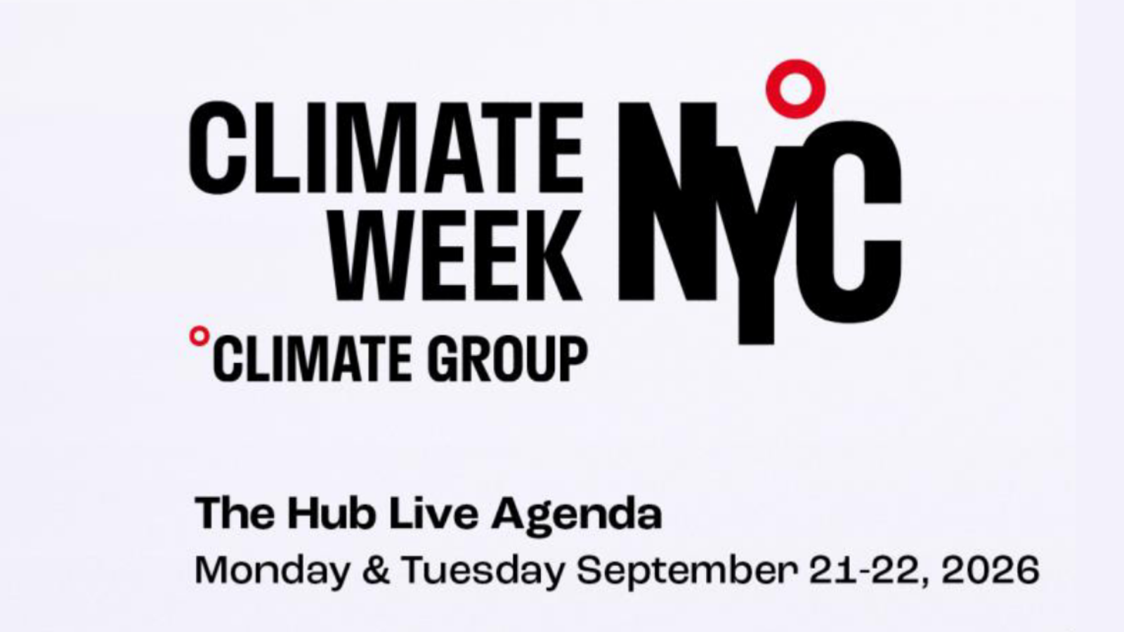 The Hub Live at Climate Week NYC 2026