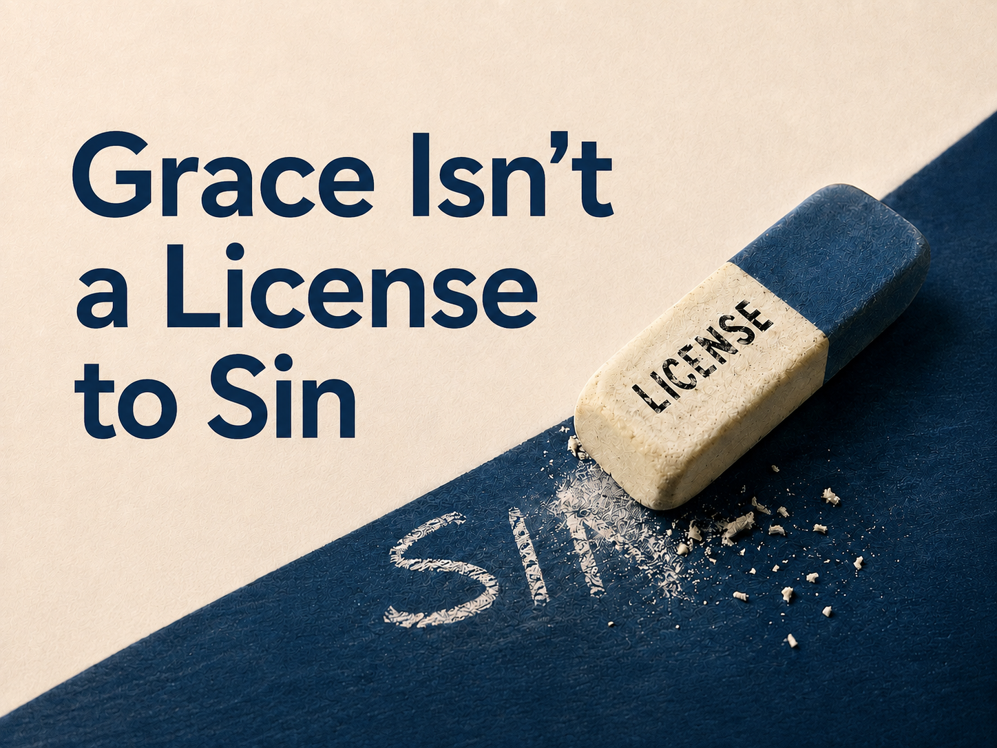 Grace Isn’t a License to Sin