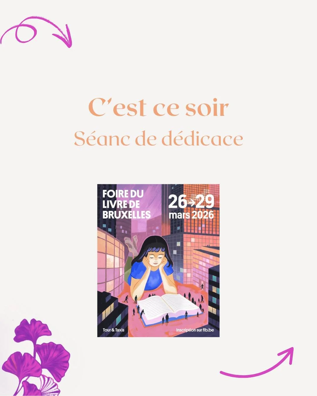 ✨ C&rsquo;est ce soir ✨

Je serai en d&eacute;dicace &agrave; la Foire du Livre de Bruxelles pour Nutrith&eacute;rapie, stress et burn-out.

Un livre n&eacute; de plus de 7 ann&eacute;es de travail collectif, pour mieux comprendre le stress chronique