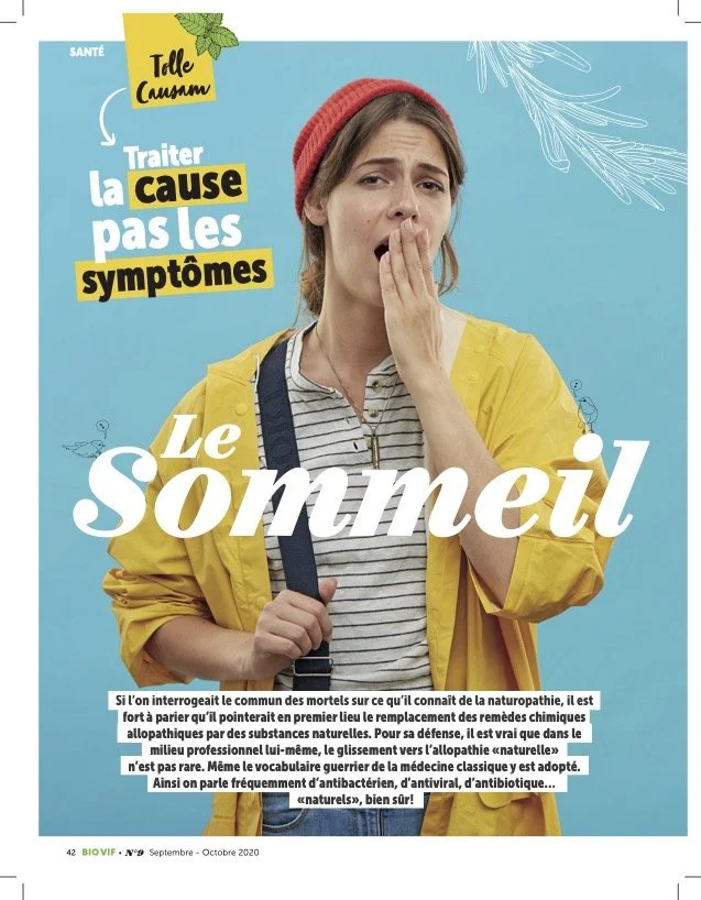 Article de Salomé Mulongo dans le Biovif sur le sommeil pour la rubrique Tolle Causam.