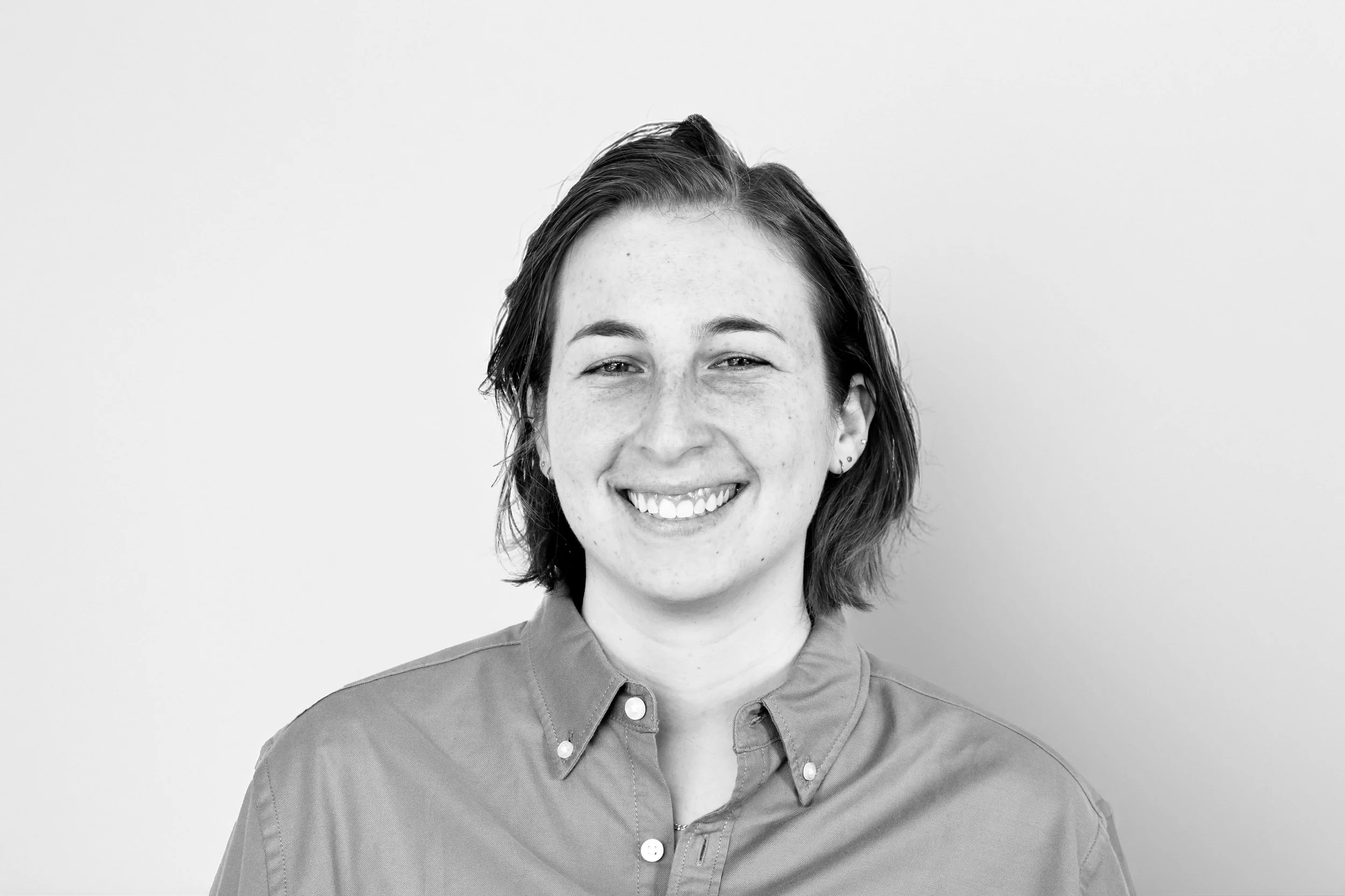 black and white photo of julia