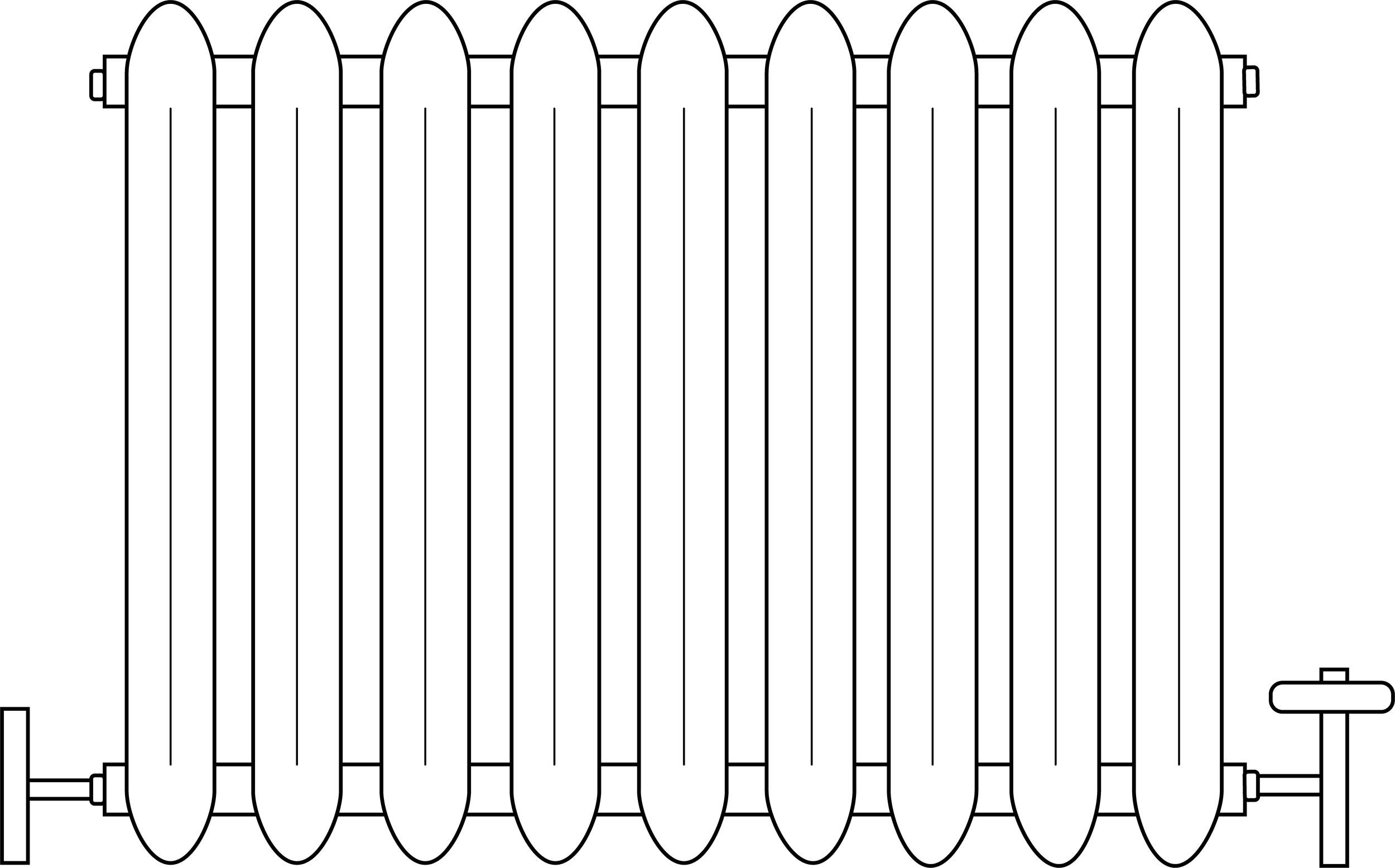 Cast iron line drawing