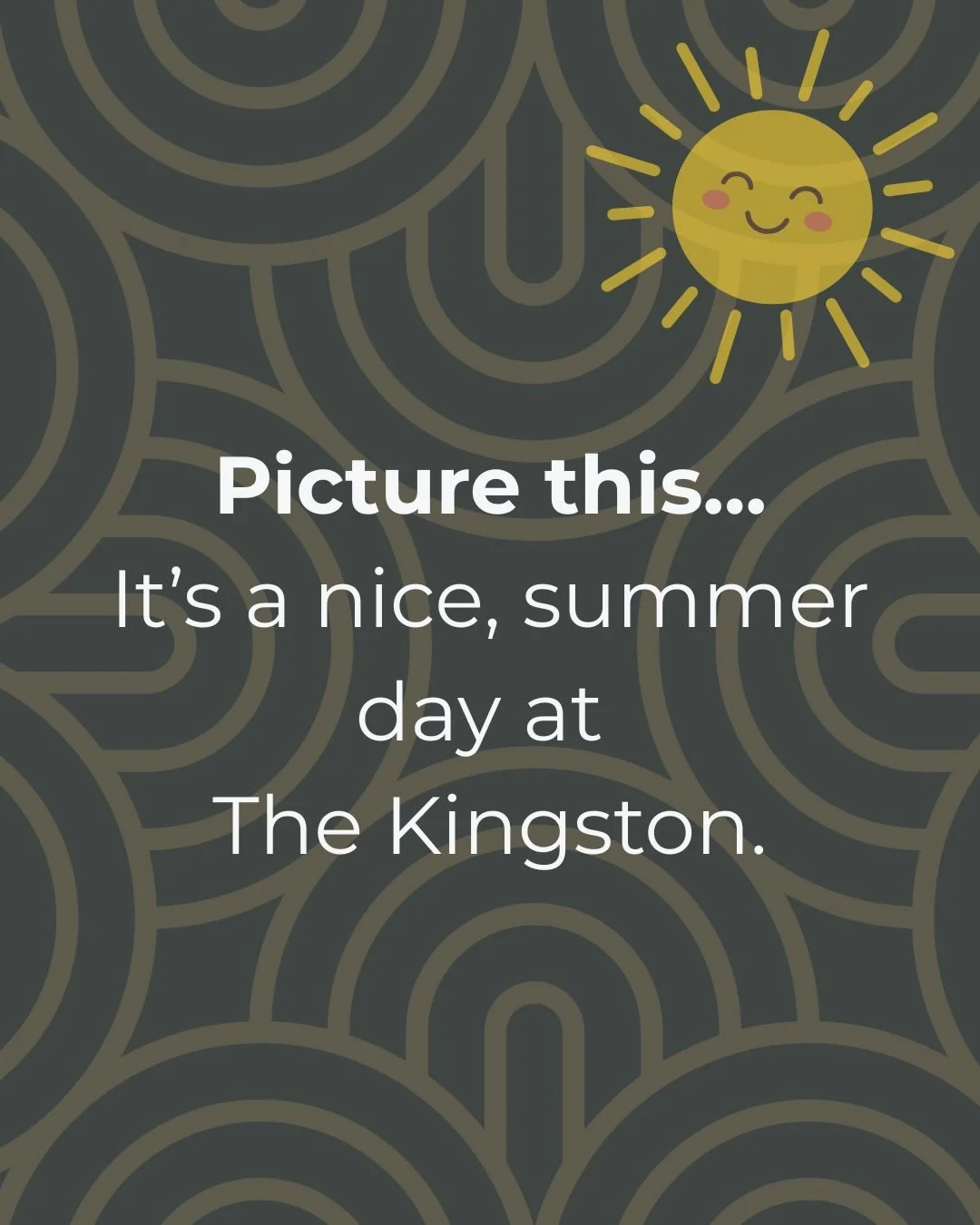 Picture this&hellip;summers at The Kingston! Our outdoor amenities are PERFECT for this time of the year!! 🌞