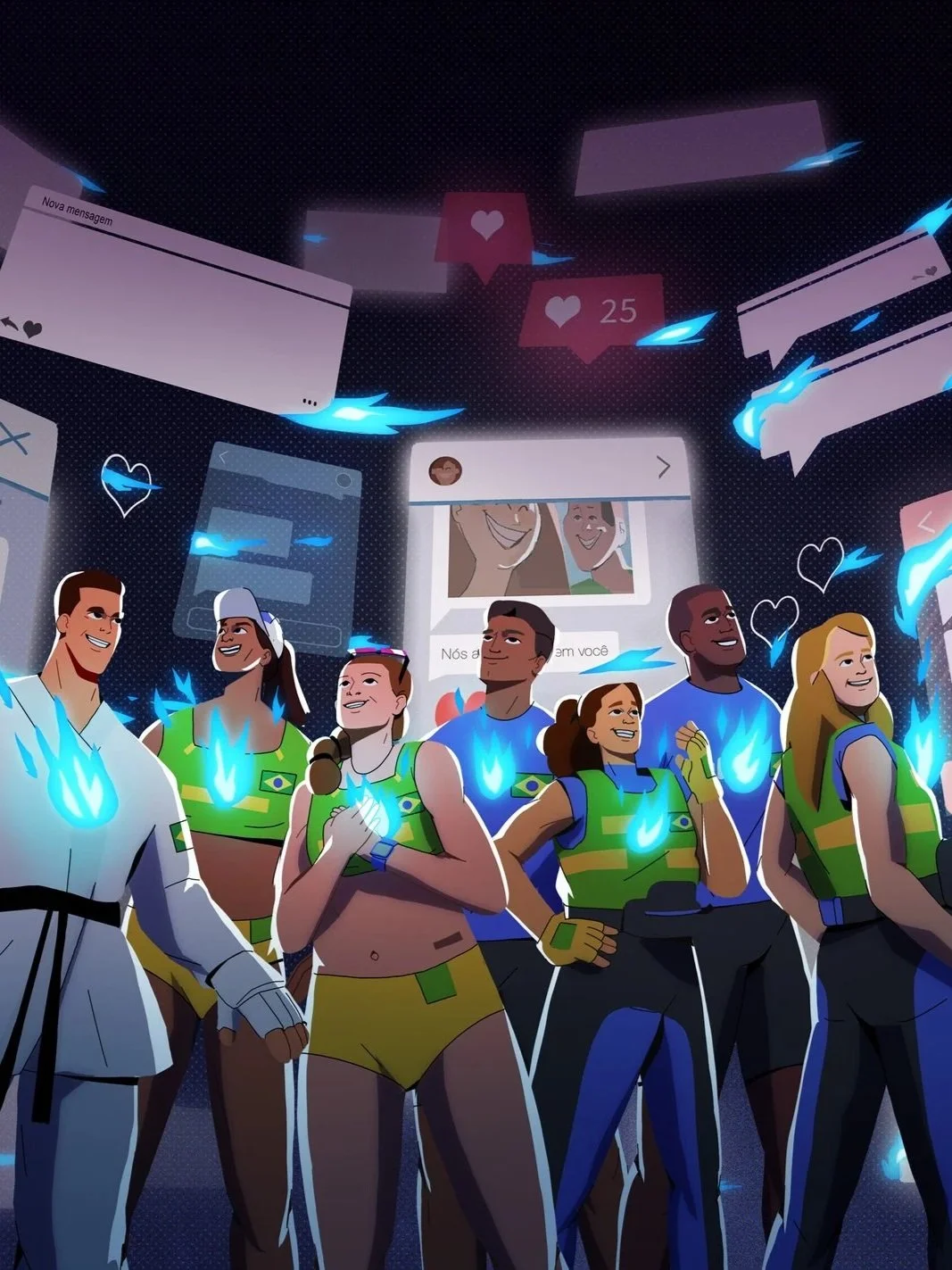 time brasil — tokyo olympics 2020 (character design)