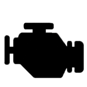 Outline of a vintage handheld stopwatch or timer with buttons on top.