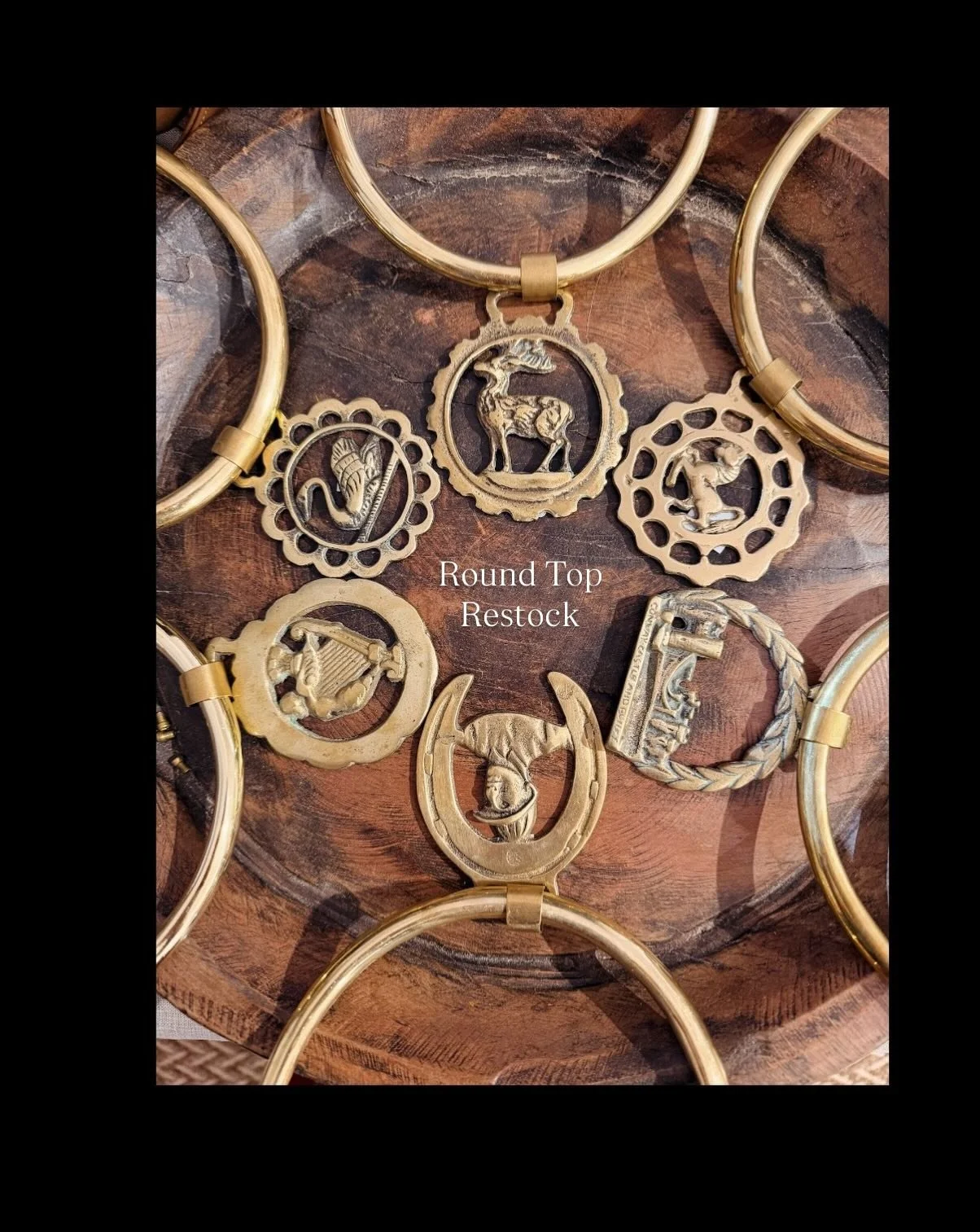 We are restocked after a busy opening weekend! Come see us in Temt D @thearborsroundtop to find your perfect piece! Can't make it? Send us a DM or visit our website to purchase! #roundtop #roundtoptx #roundtopantiqueshow #thearborsroundtop #smallbusi