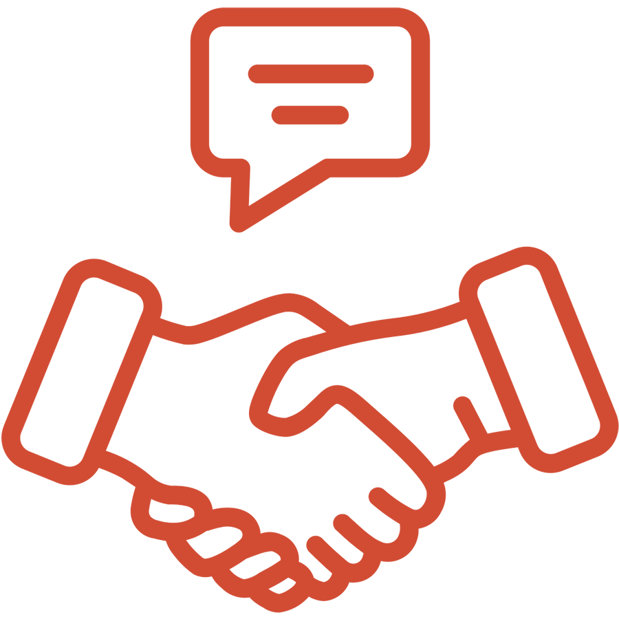 Magnifying glass icon highlighting a location pin in the center.