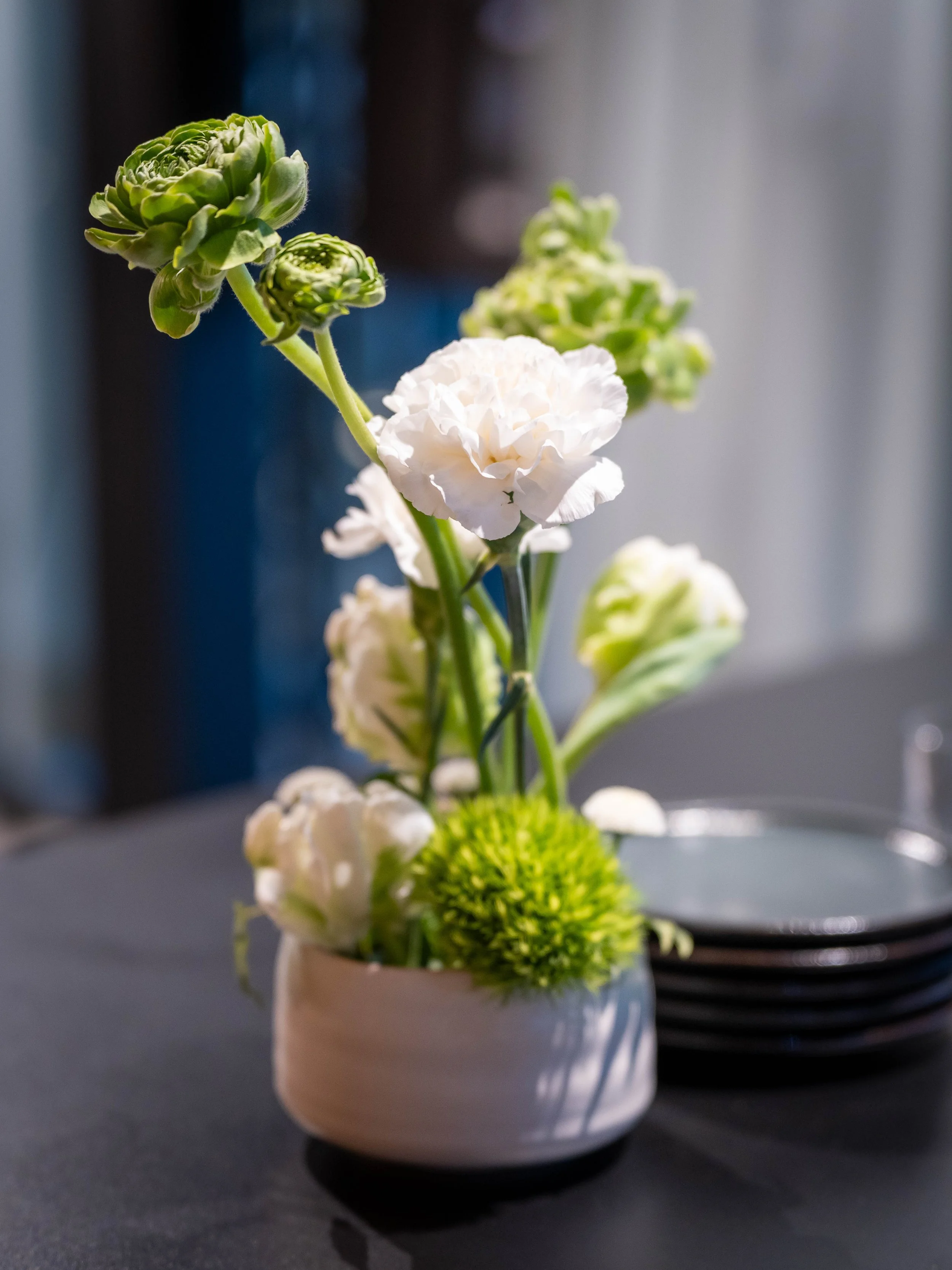 grün-weiße Komposition