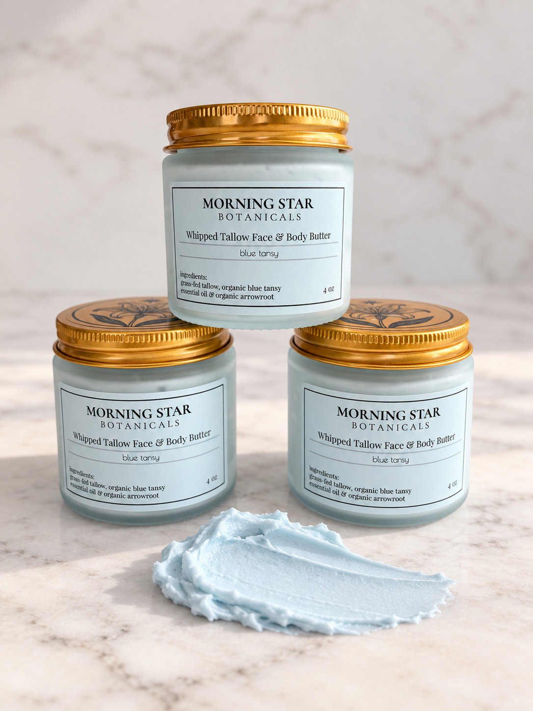 Blue Tansy Whipped Tallow Butter (Face & Body)