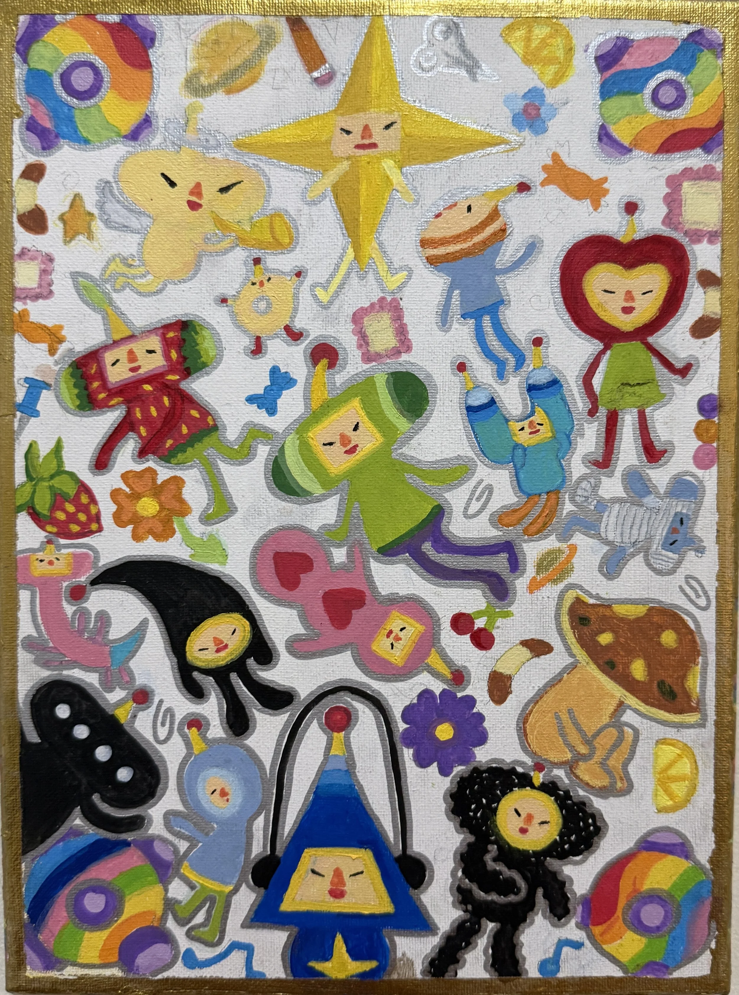 Katamari Rain | Acrylic on 8x10 Canvas [2026]