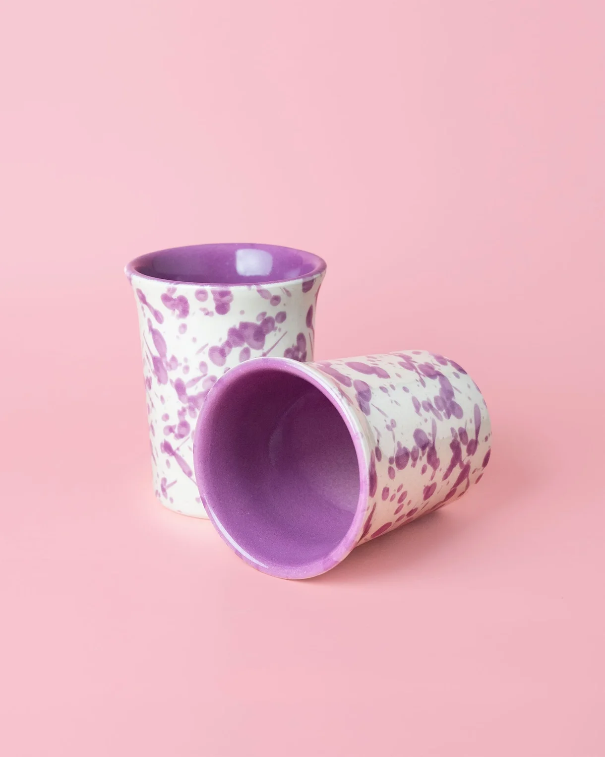 Tierra Cocida Purple Speckled Coffee Cup