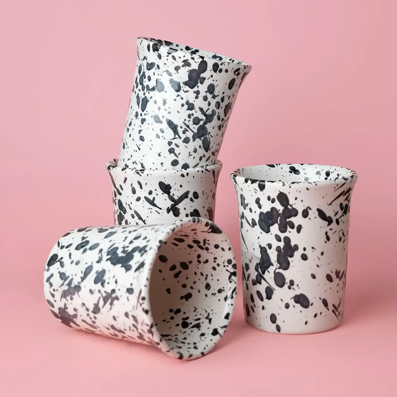 Tierra Cocida Black Speckled Coffee Cup
