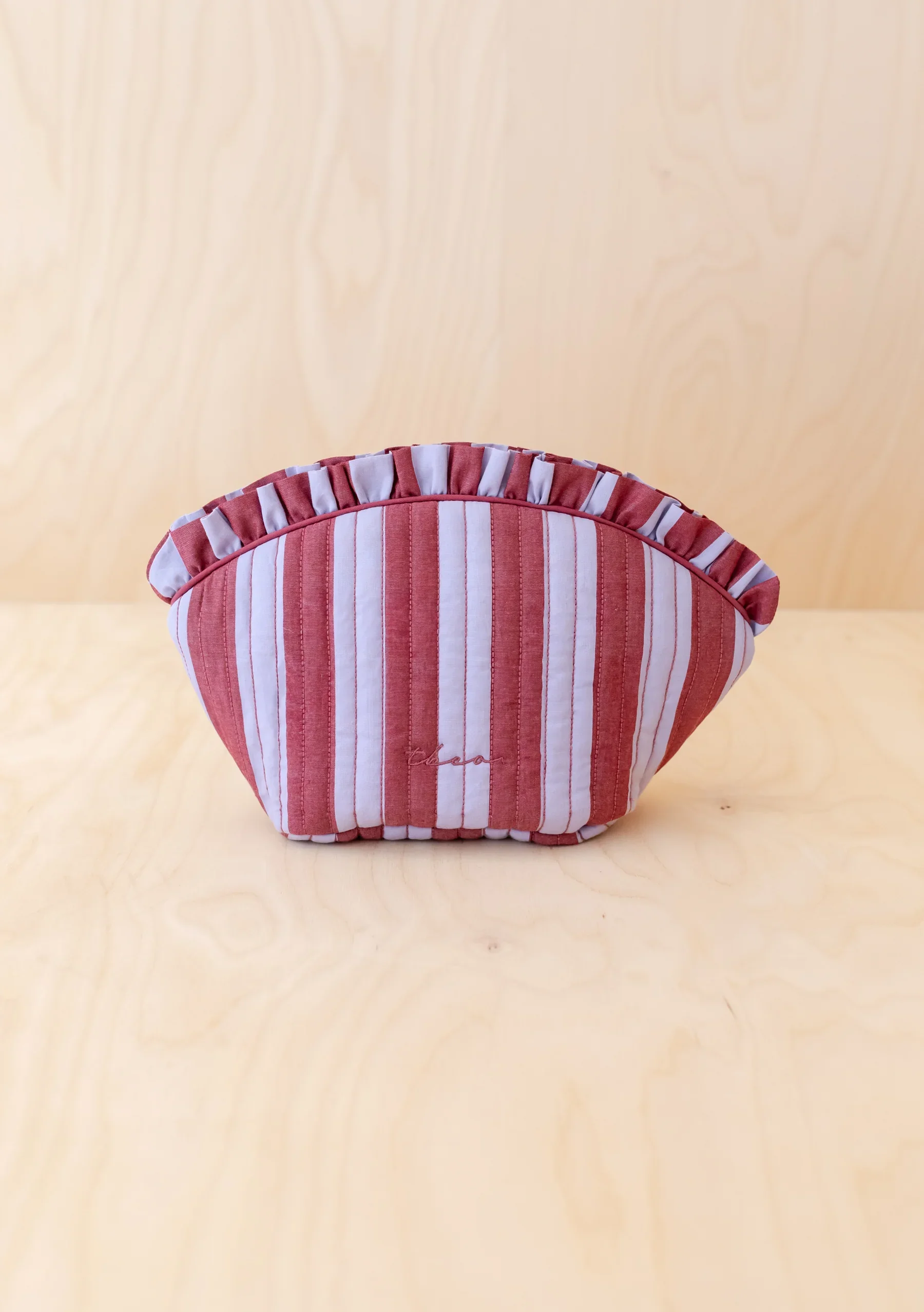 TBCo Cotton Wash Bag - Lilac Stripe