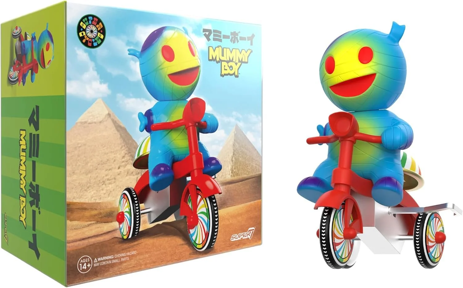 Super7 Super Cycles Mummy Boy with Wind-Up Red Trike