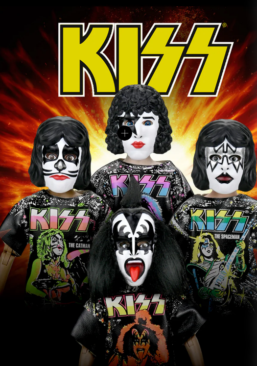 KISS x Ben Cooper Costume Kids Collection - The Starchild, The Demon, The Spaceman &amp; The Catman Costumed Action Figure Bundle