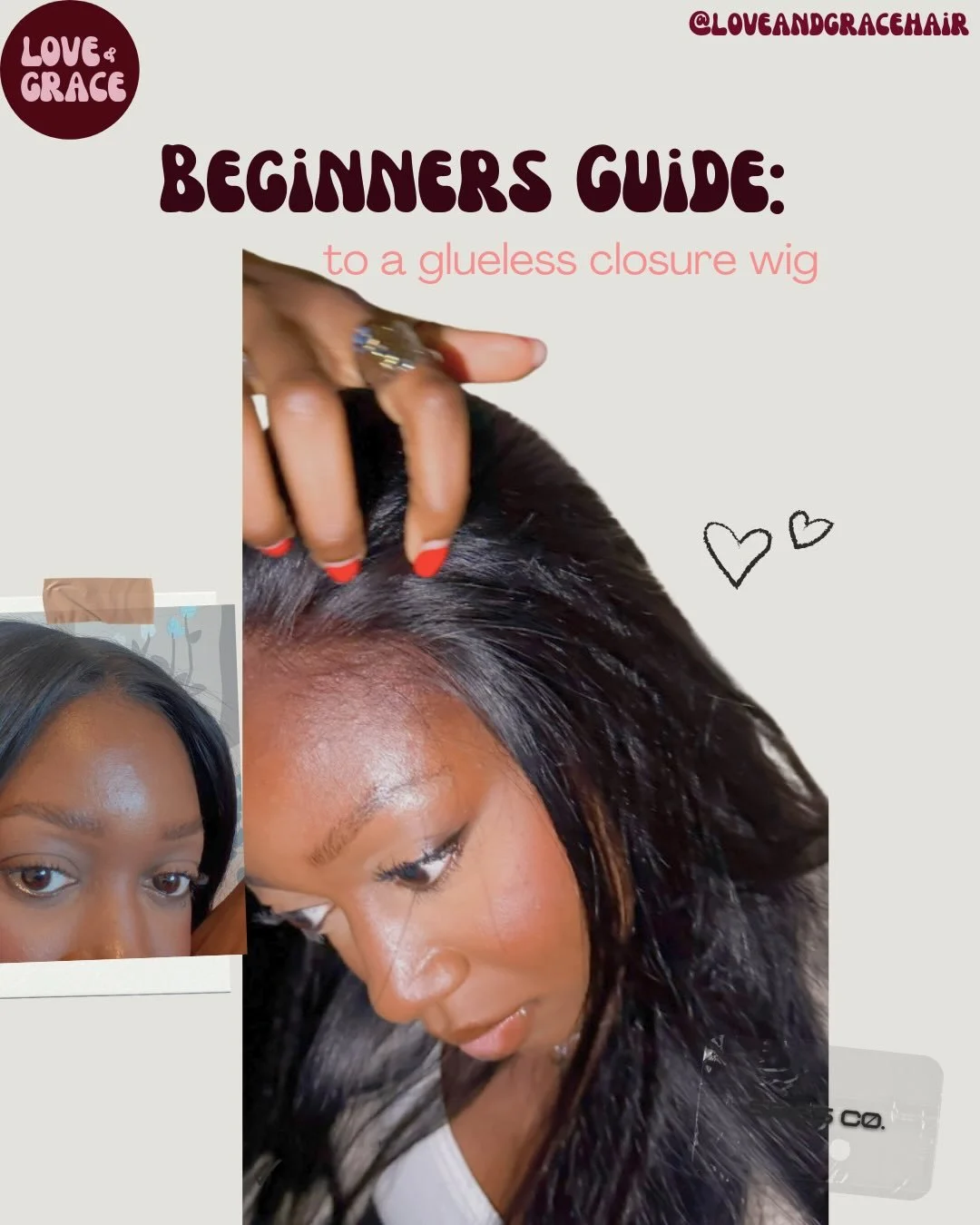How to have an undetectable glueless closure⬇️

1. You need a good HD closure (5x5 or 6x6) so the lace is smaller, with bleached knots!
2. You need to straighten with a hot comb track by track so it&rsquo;s flat
3. Use bronzer to tint the lace darker