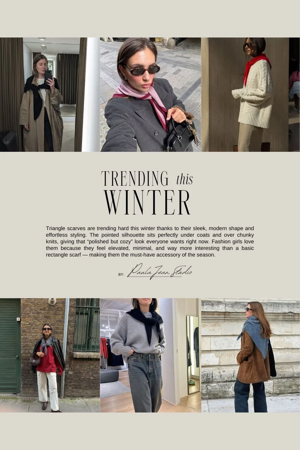 Trending This Winter: The Rise of the Triangle Scarf