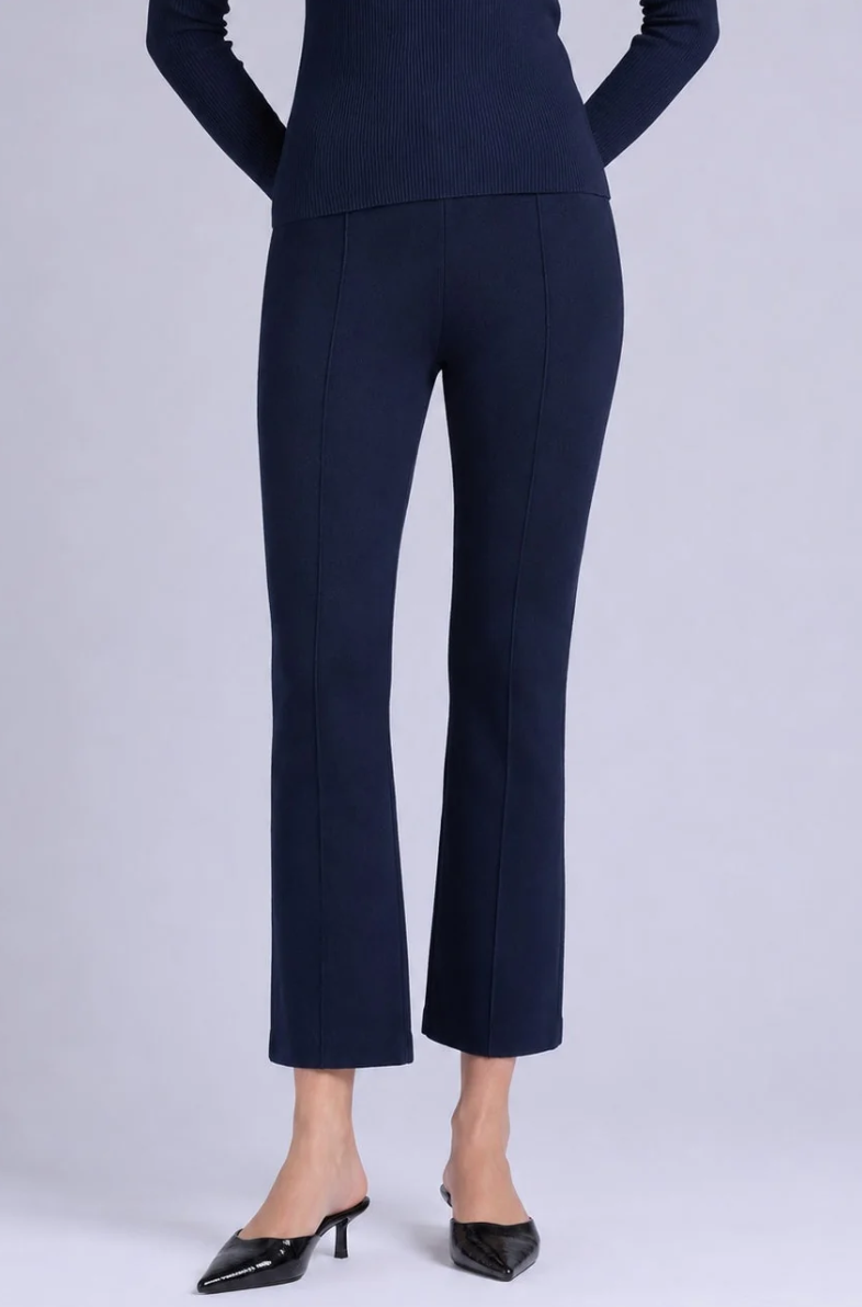 Minnie Rose  - Viscose Kick Flare Pant Black