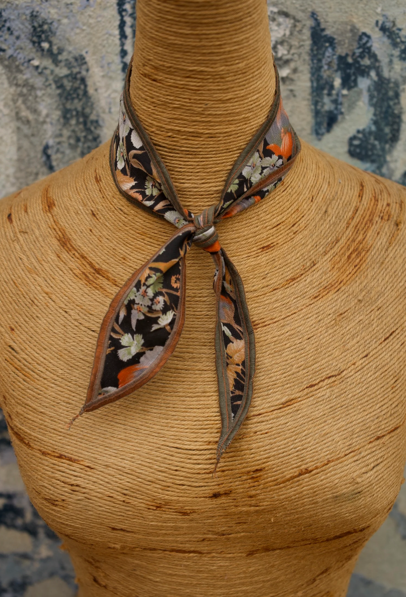 Late Sunday Afternoon - White Lotus Neck Scarf | Matthew Ian Collection