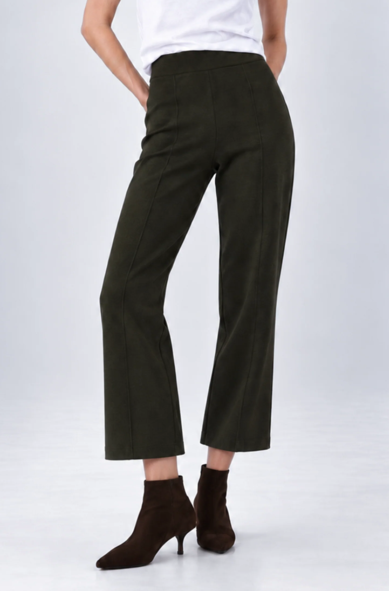 Minnie Rose - Kick Flare Pant in Army - Best Seller!