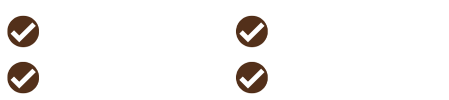 Checklist with four items: Pesticide Free, Organic Farm, Hand-Picked, No Microplastic, each with a checkmark.