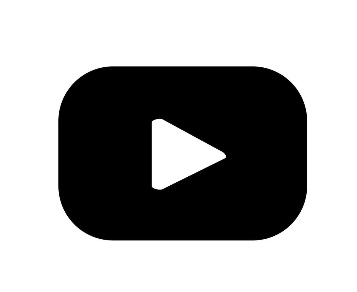 YouTube logo with a play button in the center.