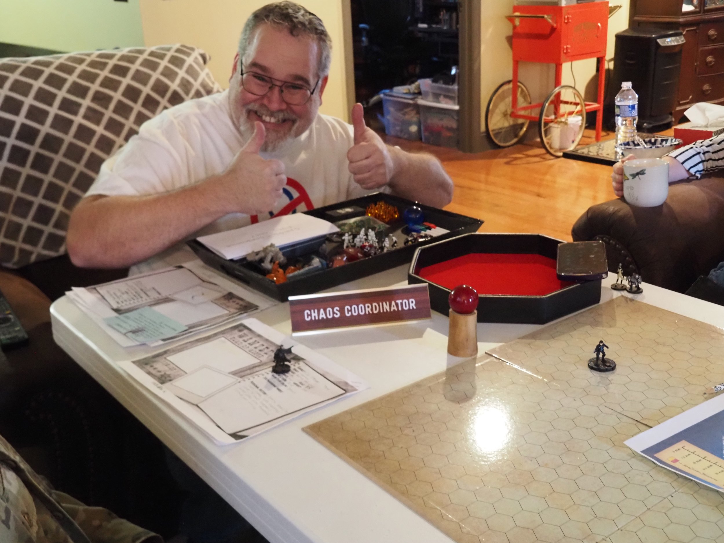 Most TTRPGs have "gamemasters." My game has a "Chaos Coordinator." I learned early on that's what my job would actually entail.