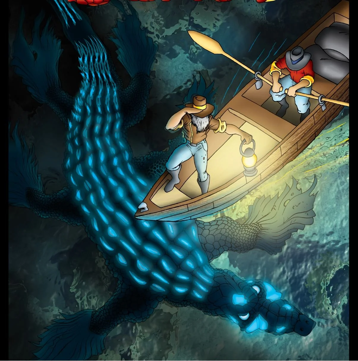 Night fishing regrets: That moment when the lantern light gives you one very large reason to paddle faster.