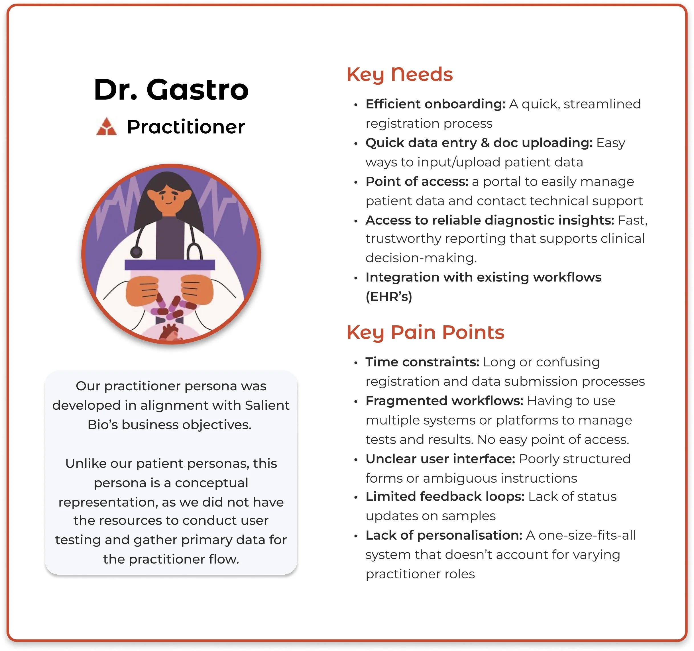 Practitioner User Persona