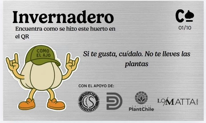 Invernadero con hortalizas y riego