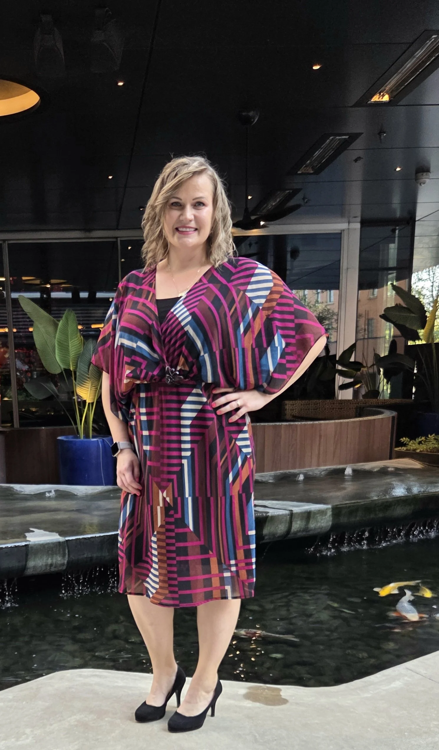 Basia Perez attending a healthcare leadership event.