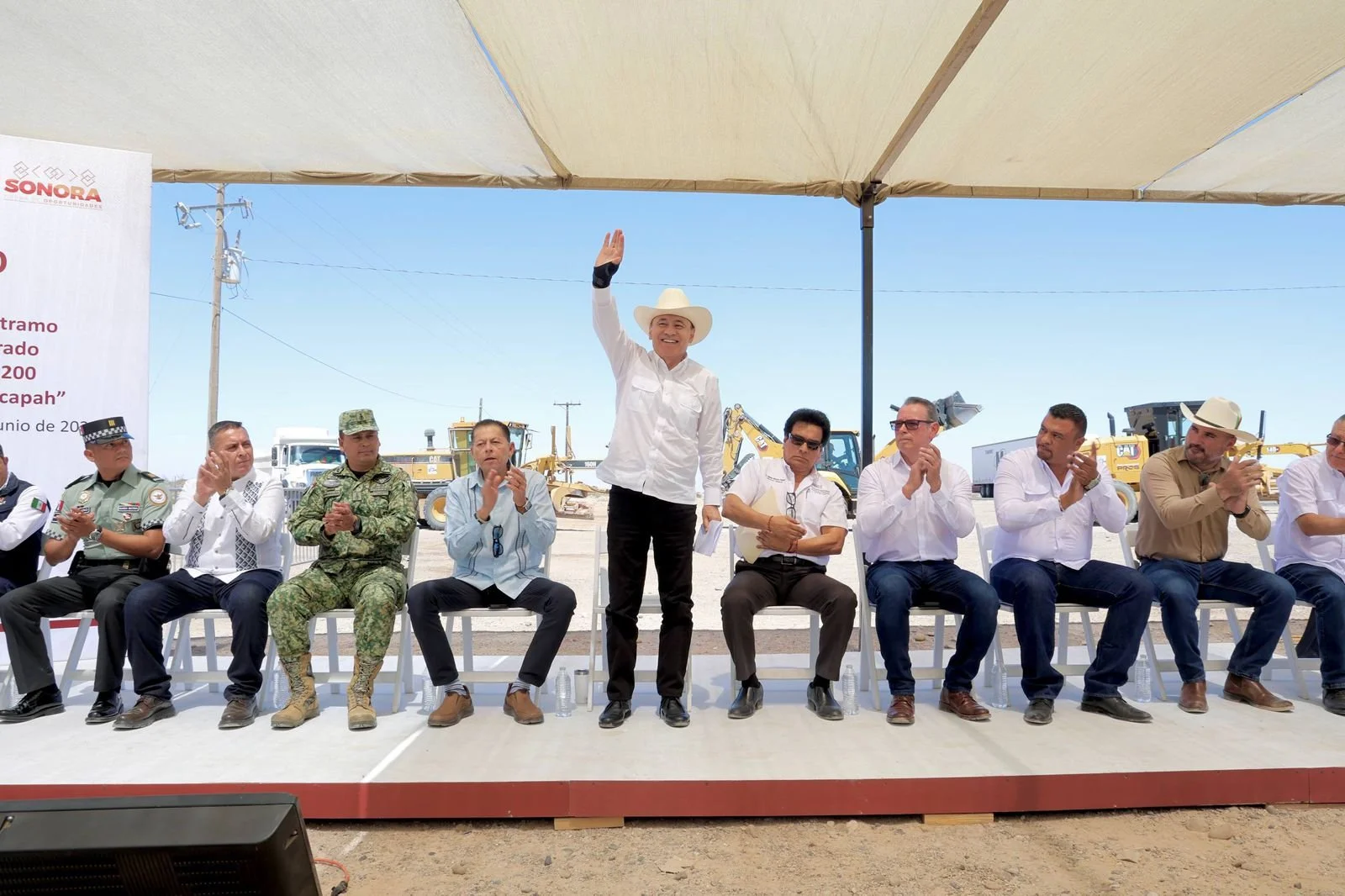 Arranca Durazo rehabilitación carretera clave para el desarrollo del noroeste de Sonora